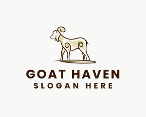 Goat - Goat Farm Livestock logo design