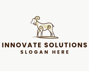 Nature Park - Goat Farm Livestock logo design