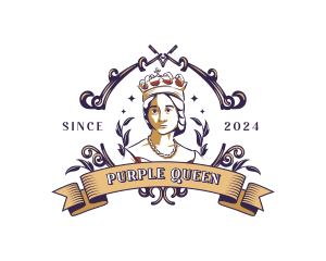 Vintage Queen Empress logo design