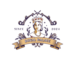 Vintage Queen Empress logo design