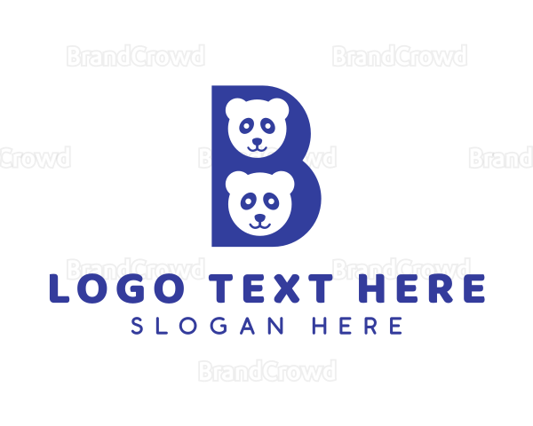 Blue B Panda Logo