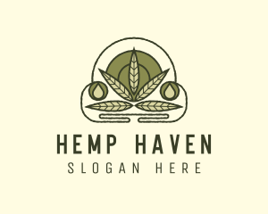 Marijuana Plant Extract logo design