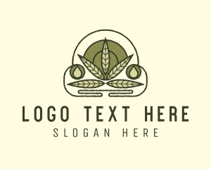 Leaf - Marijuana Plant Extract logo design