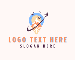 Airplane - Travel Adventure Destination logo design