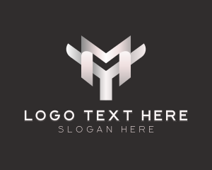 Industrial - Minimalist Media Startup logo design