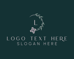 Botanical - Floral Wreath Boutique logo design