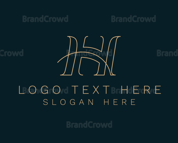 Modern Business Letter H Logo