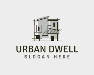 Apartment Building Infrastructure logo design