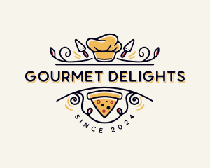 Gourmet Pizza Restaurant logo design