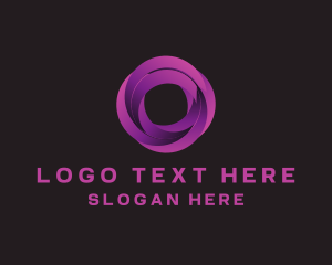 Digital - Modern Swirl Motion logo design