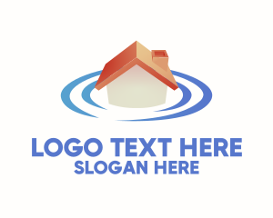 Subdivision - House Location Signal logo design