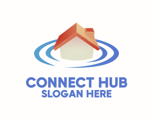 House Location Signal logo design