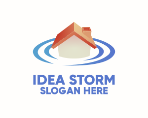 House Location Signal logo design