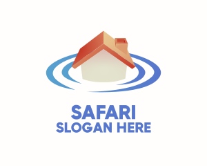 Broker - House Location Signal logo design