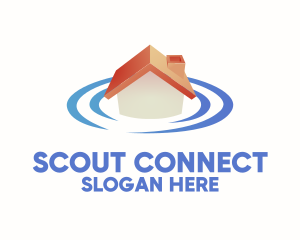 House Location Signal logo design