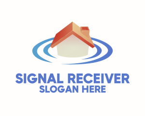 House Location Signal logo design