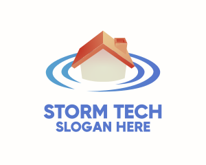 House Location Signal logo design
