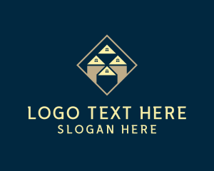 Lease - Diamond Roof House logo design