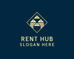 Diamond Roof House logo design