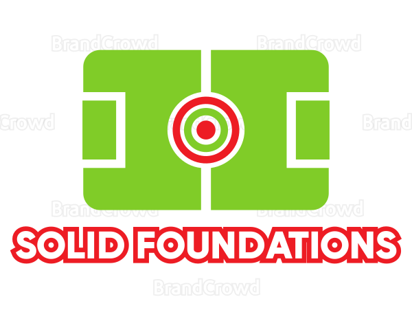 Soccer Field Target Logo