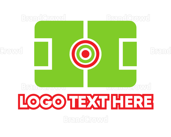 Soccer Field Target Logo