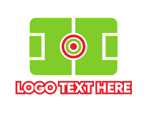 Bullseye - Soccer Field Target logo design