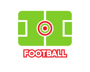 Soccer Field Target logo design