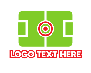 Soccer Field Target Logo