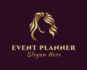 Hair - Woman Golden Hair logo design