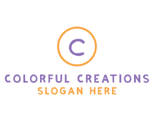 Color Crayon Art School logo design