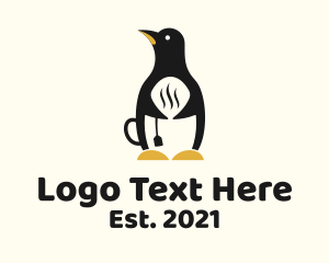Arctic - Penguin Hot Tea logo design