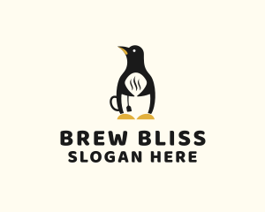 Penguin Hot Tea logo design