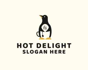 Penguin Hot Tea logo design