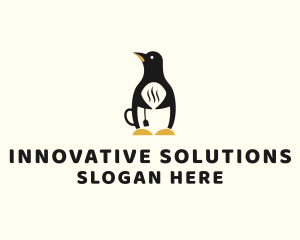 Brew - Penguin Hot Tea logo design