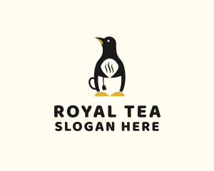 Penguin Hot Tea logo design