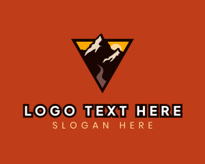 Ridge - Mountain Outdoor Adventure logo design