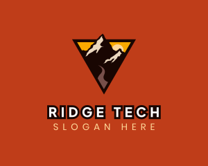 Ridge - Mountain Outdoor Adventure logo design