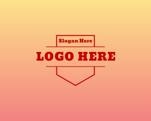 Emblem - Rodeo Sunset Shield logo design
