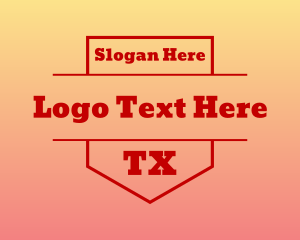 Texas - Texas TX Shield logo design