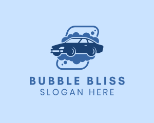 Car Bubble Wash logo design