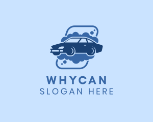 Sedan - Car Bubble Wash logo design