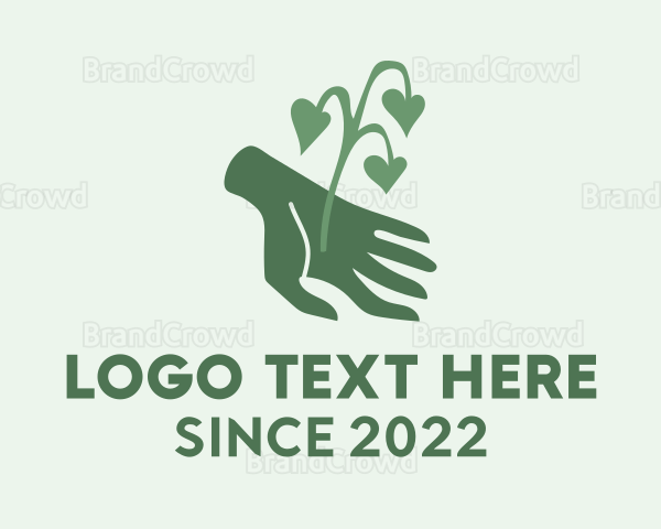 Hand Plant Gardening Logo