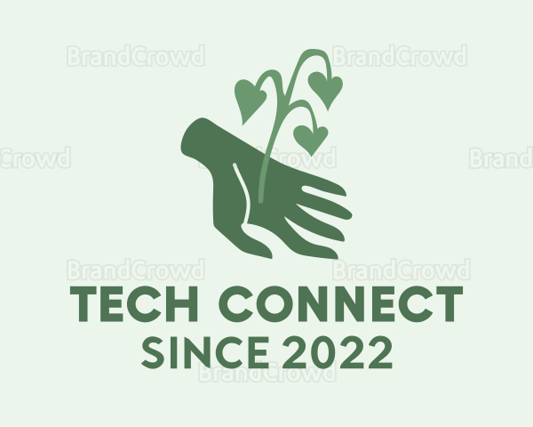 Hand Plant Gardening Logo