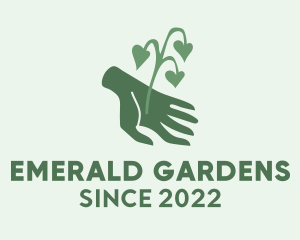 Hand Plant Gardening  logo design