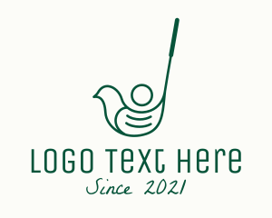 Golf Club - Green Bird Golf Club logo design