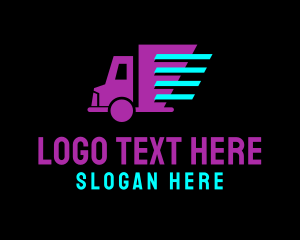 Moving Company - Fast Vehicle Truck logo design