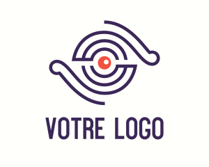Eyesight - Monoline Spiral Eye Monitoring logo design