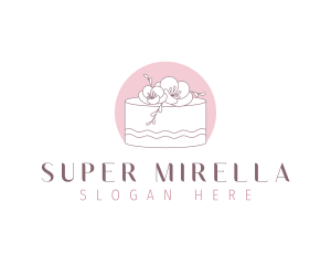 Cuisine - Floral Cake Dessert logo design