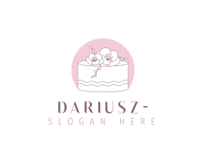 Dessert - Floral Cake Dessert logo design