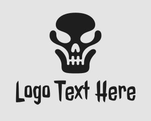 Skeleton - Horror Dead Skull logo design